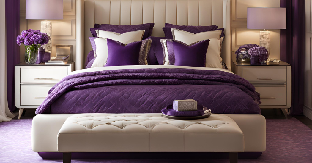 Read more about the article 20 Elegant Cream and Purple Bedroom Ideas