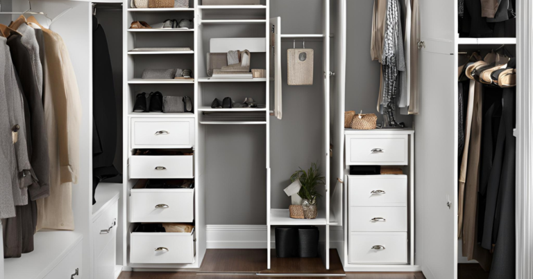 small bedroom closet shelving ideas