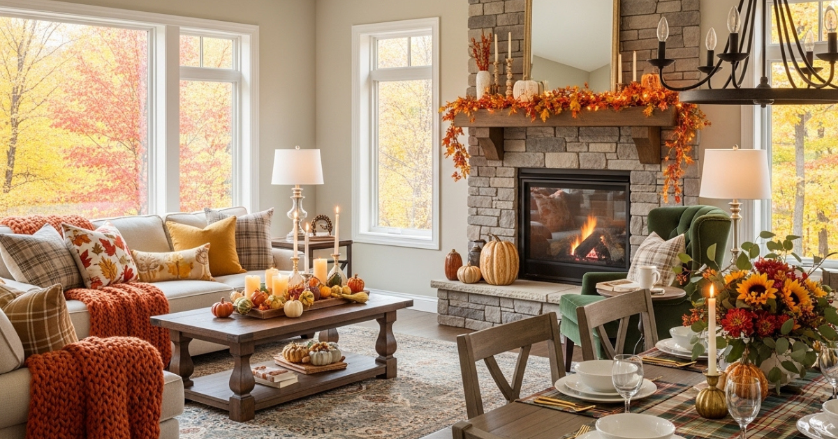 You are currently viewing Cozy Fall Living and Dining Room Ideas That Create a Warm Autumn Haven
